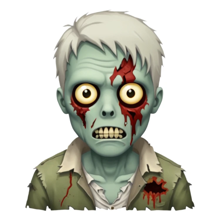 zombie make the background white sticker