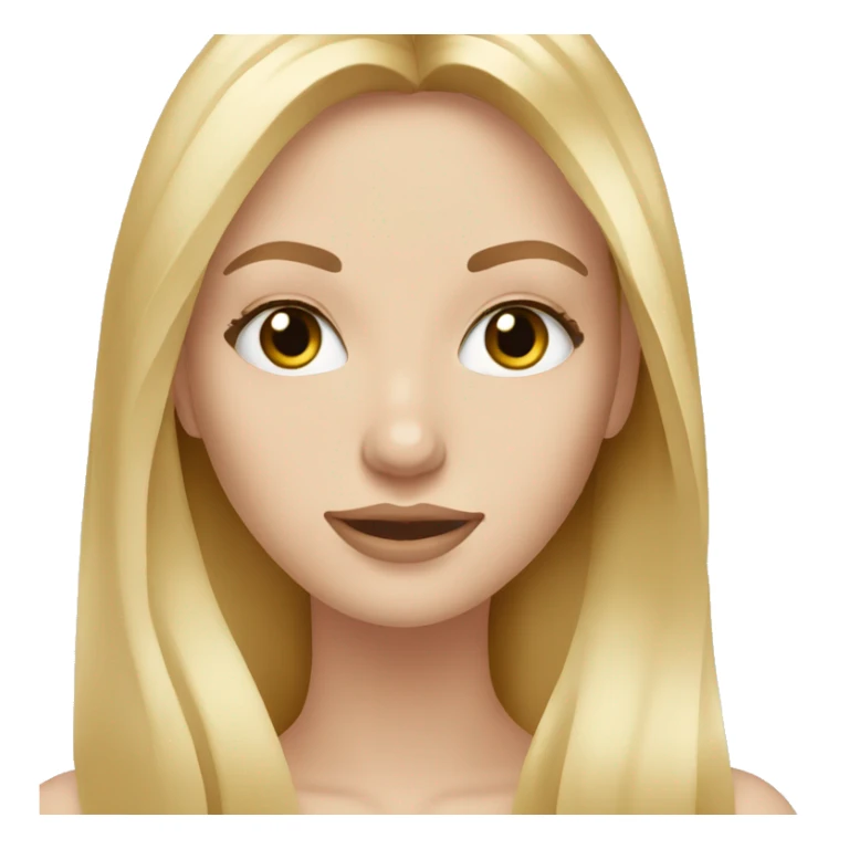 white girl applying cream on face long blonde hair sticker