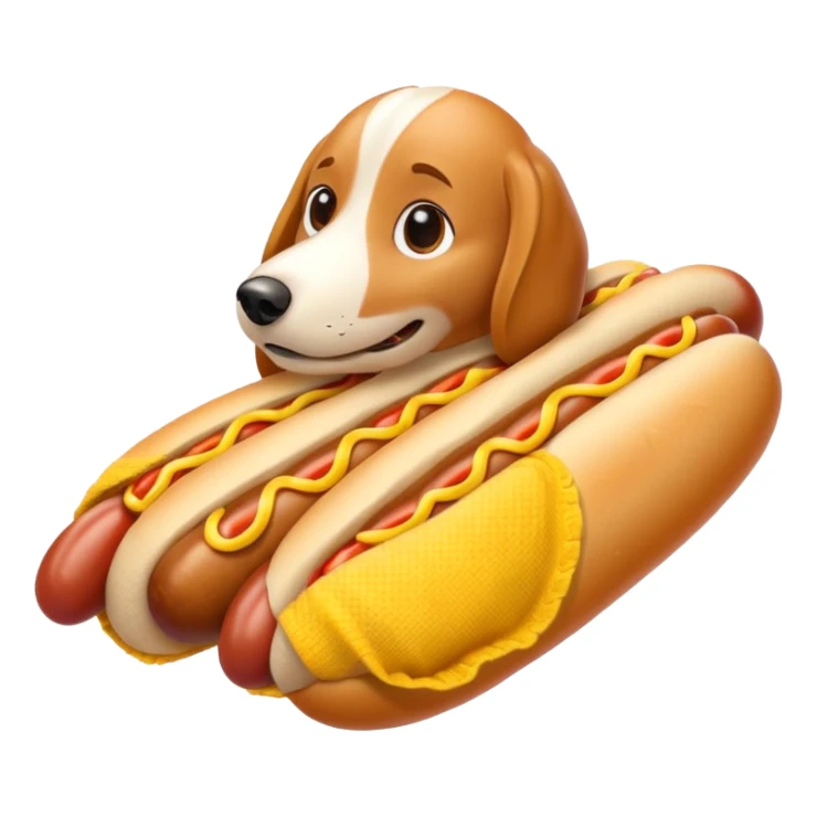 hot dog wrapped in a blanket sticker
