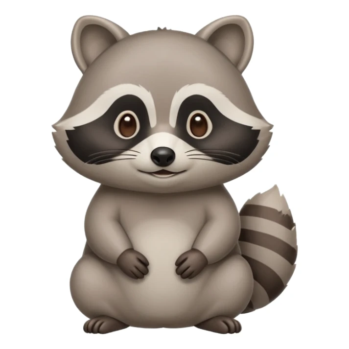 Calm, friendly raccoon mascot for an educational app.
Soft rounded shapes, gentle face, no sharp edges.
Minimal details, clean outline, neutral cool colors.
Relaxed, supportive expression.
Simple, slightly chubby body, easy to animate.
ASD-friendly, calm guide vibe n cute. sticker