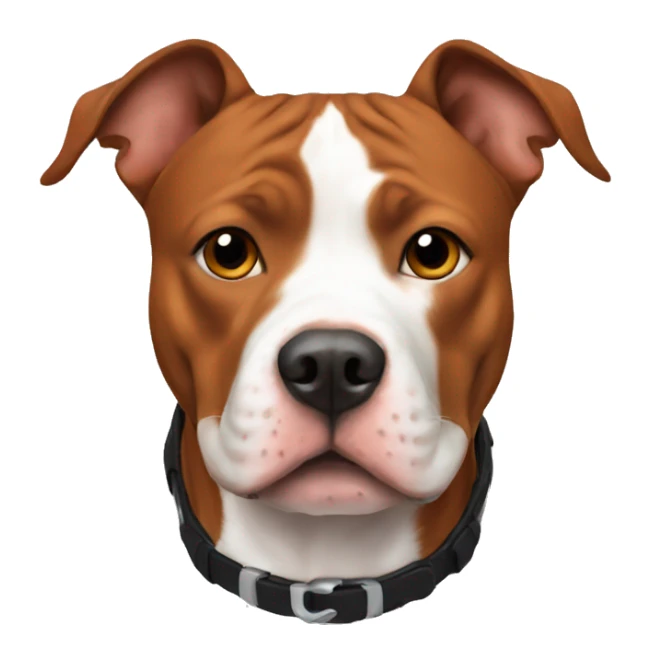 Red American Staffordshire Terrier sticker