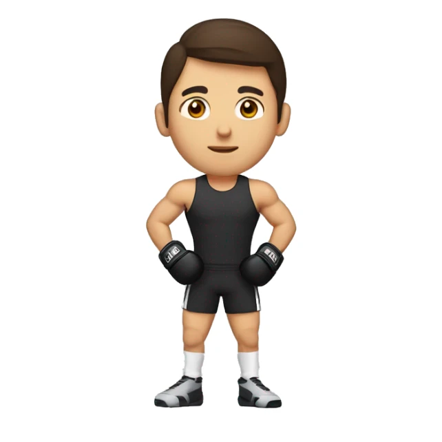 une coach sportive brune, mma avec une queue de cheval, énervé sticker