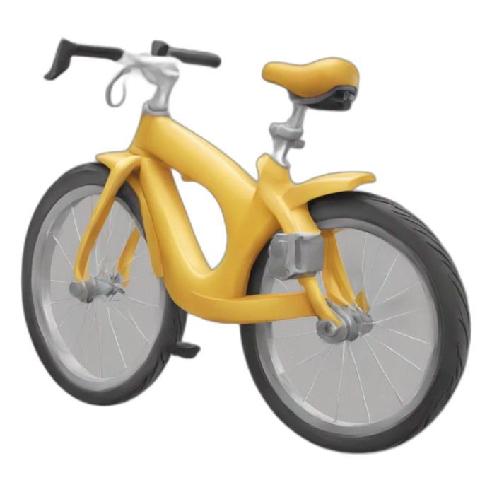 Vélo qui tombe d'une falaise sticker