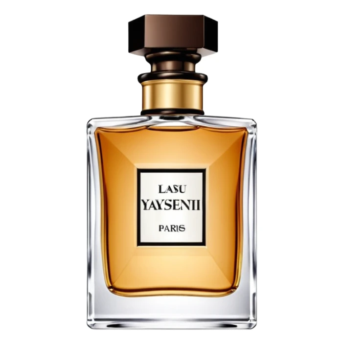 Isolated, still life, ysl, Mon Paris Eau de Parfum bottle sticker