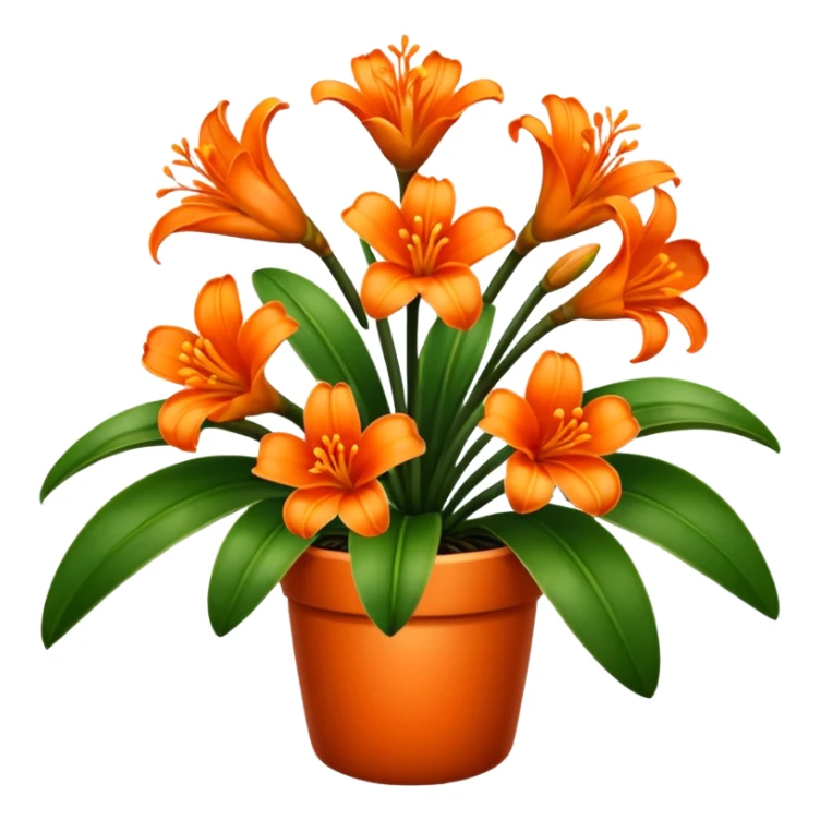 Clivia plant sticker