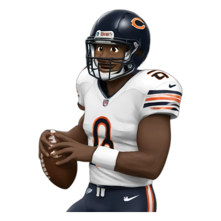 The Bears football player sticker