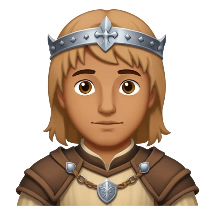 DnD character and his full medieval daily outfit sticker