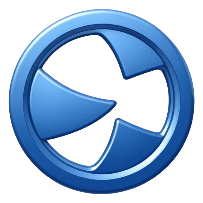 Abstracte staf van Olympia'18 met de hoofdkleuren blauw en wit sticker