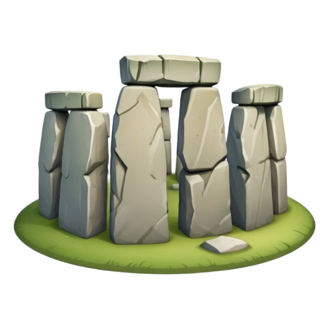Cinematic Realistic Stonehenge Emoji sticker