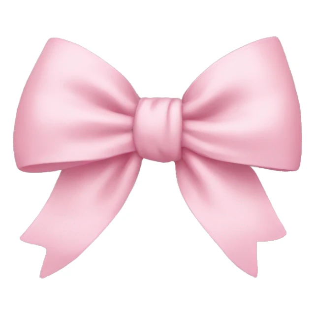 light pink bow on light pink bow sticker