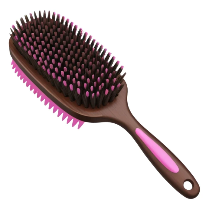 dark brown hair brush for small girls sticker