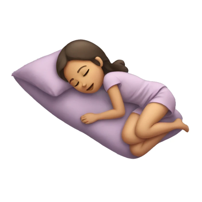 Girl sleeping  sticker