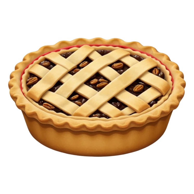 create a pie emoji, similar to a mince pie sticker