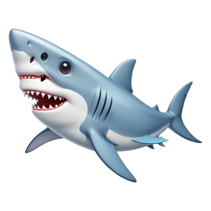 shark wearing shoes on fins sticker