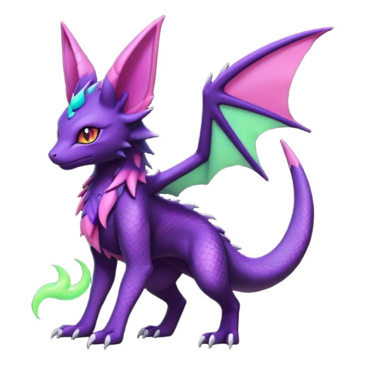 Salandit-Noivern-Espeon-Hybrid (Full body) sticker