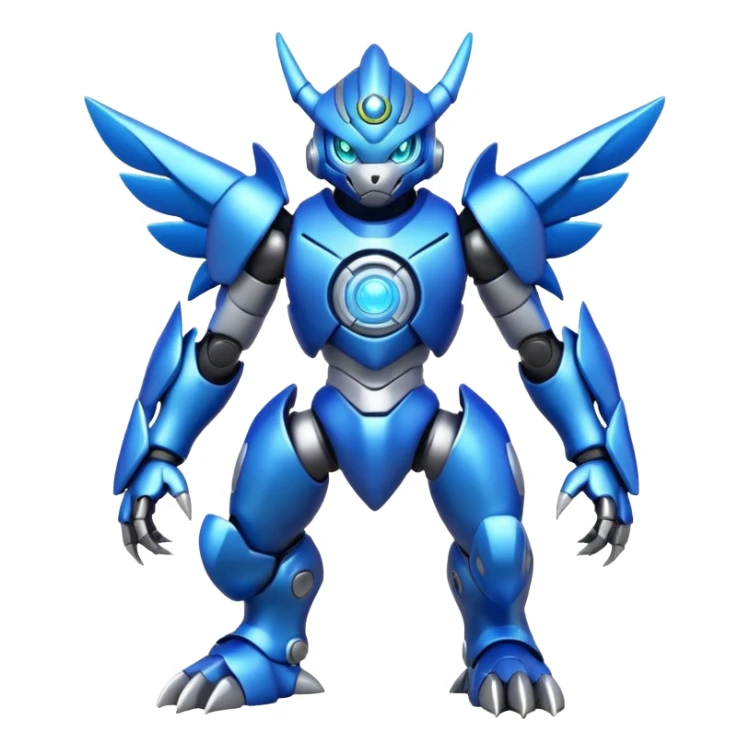 Modern Cyber Lombax-Digimon-Fakémon-creature, full body sticker
