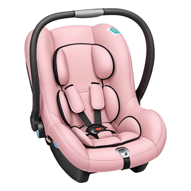 Light pink baby car seat  sticker
