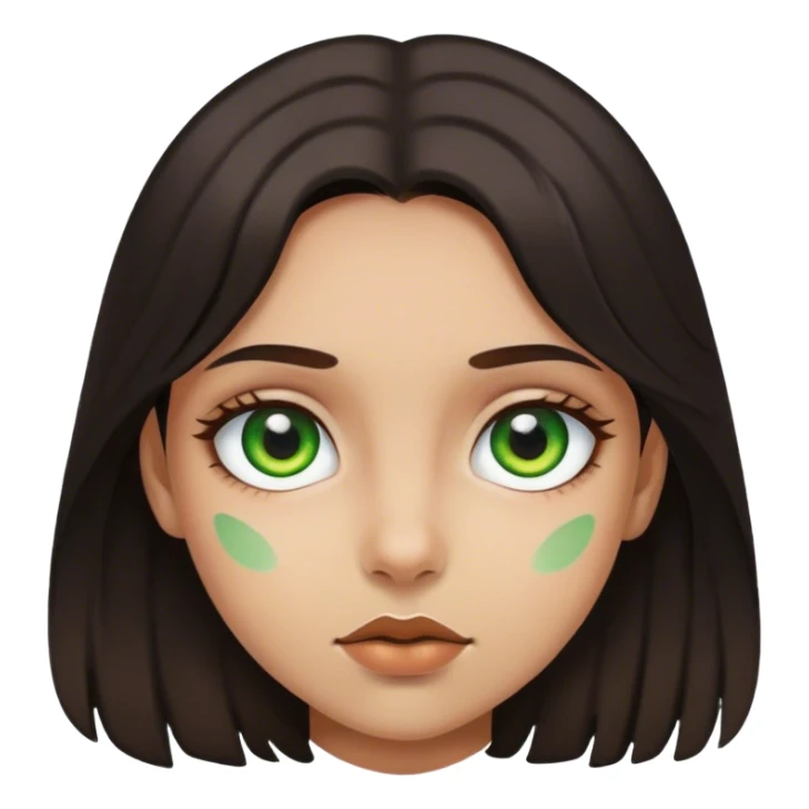 girl with heterochromia green and brown sticker
