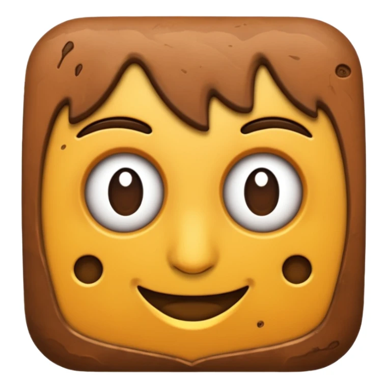 Crie um emoji da Terra na cor marrom  sticker