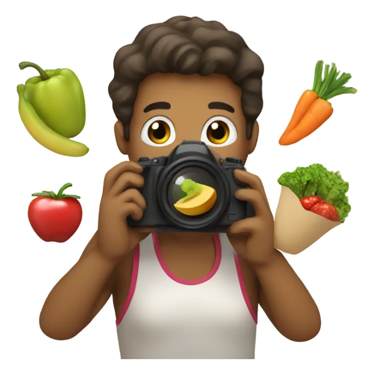 taking pictures of healthy food sticker