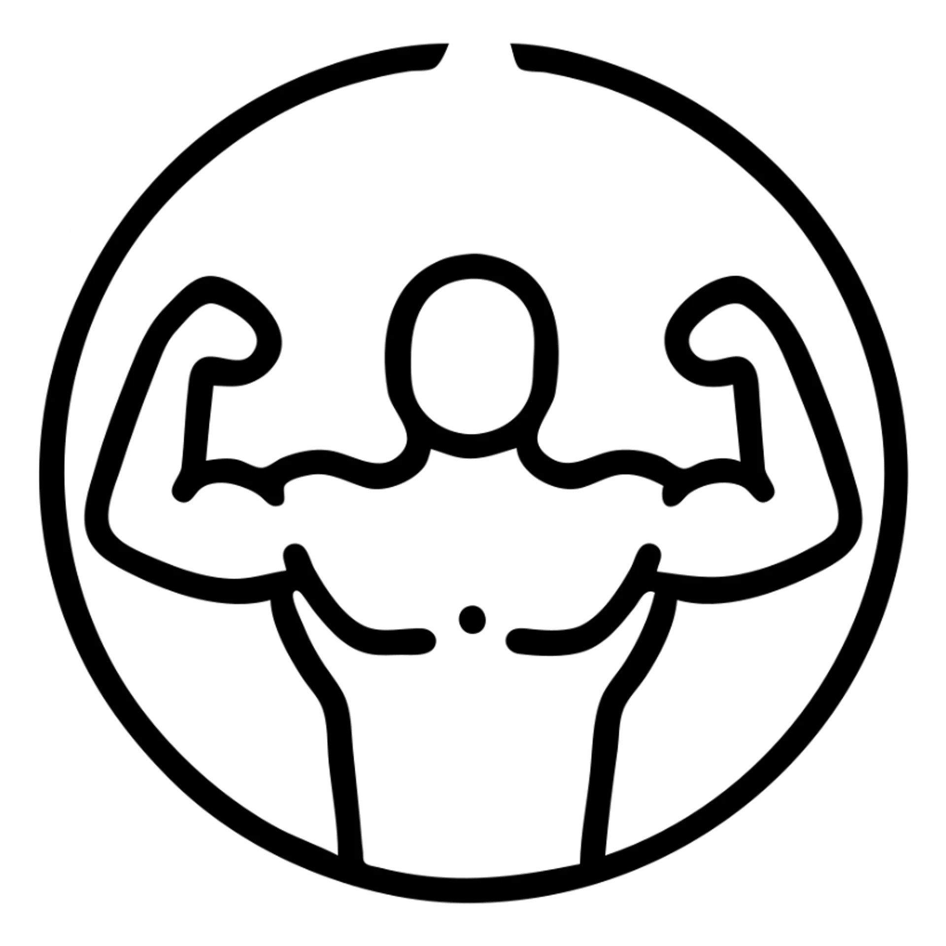circular icon with transparent background showing muscular masculine figure in heroic action pose with fists clenched and arms flexed, vivid fiery energy burst radiating from behind, symbolizing transformation empowerment, cartoonish realistic style, ideal for video game power-up icon sticker