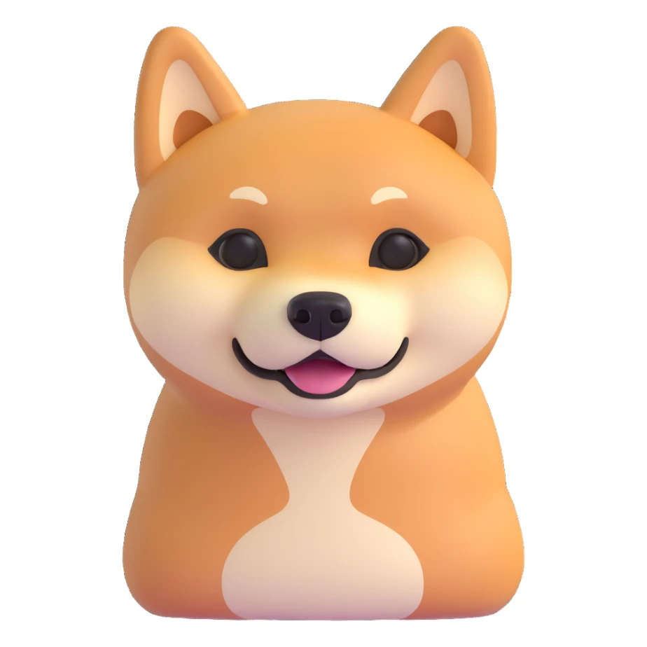 shiba inu thin sticker