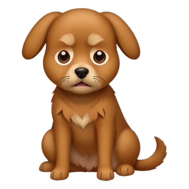 The dog is itching because of fleas sticker