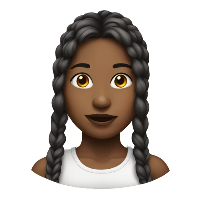 realistic portrait of girl sticker