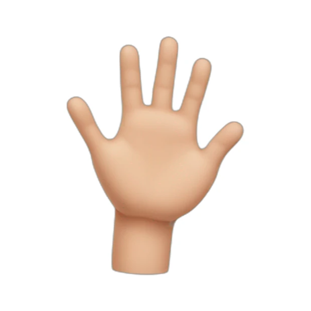 heart of fingers sticker