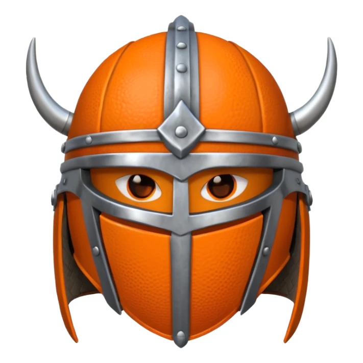 Viking helmet + basketball sticker