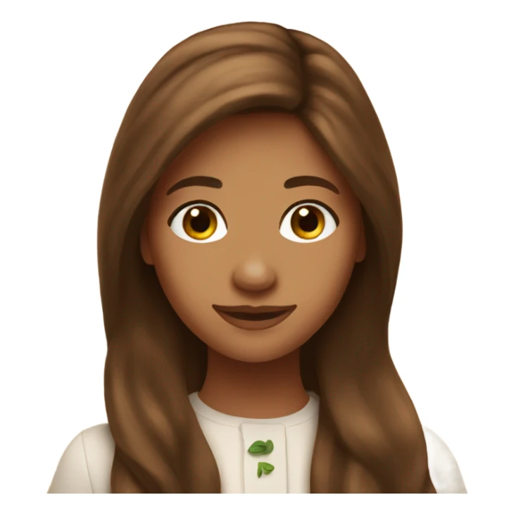 Girl long brown hair at Olive Garden restaurant  sticker