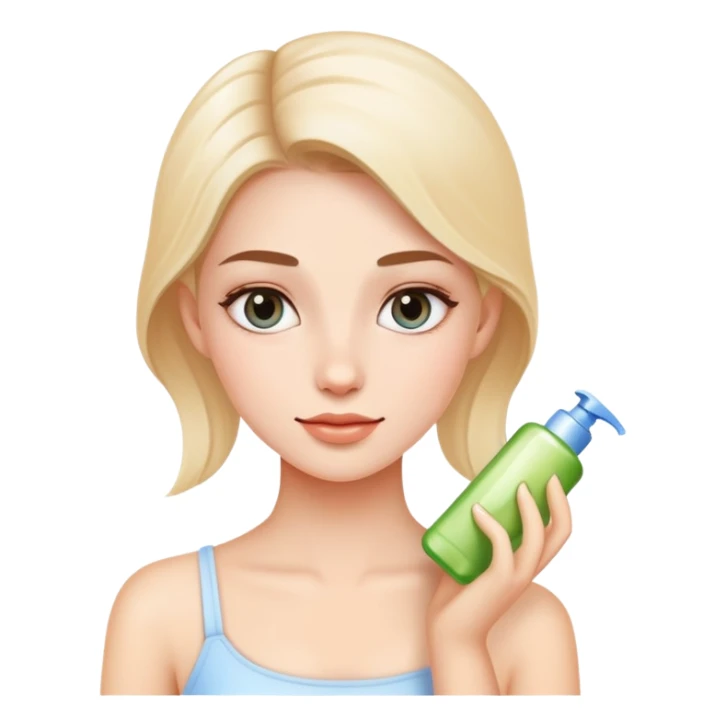 Girl skincare sticker