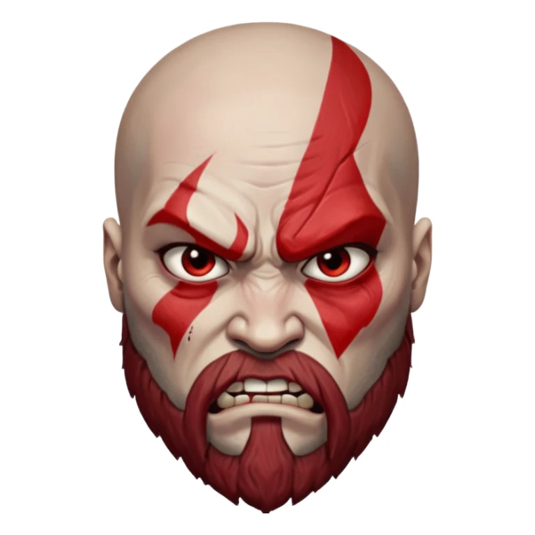 God of war, Kratos face sticker