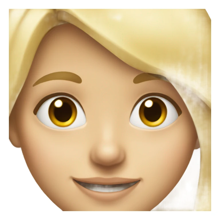 blonde girl smiling portrait sticker