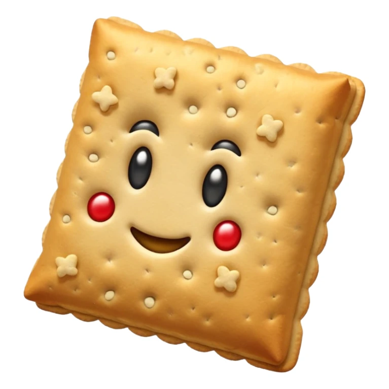 un tas de crackers carré aux graines sticker