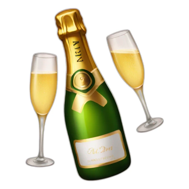 champagne sticker