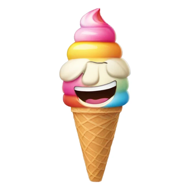 Trump holding ice cream come  sticker