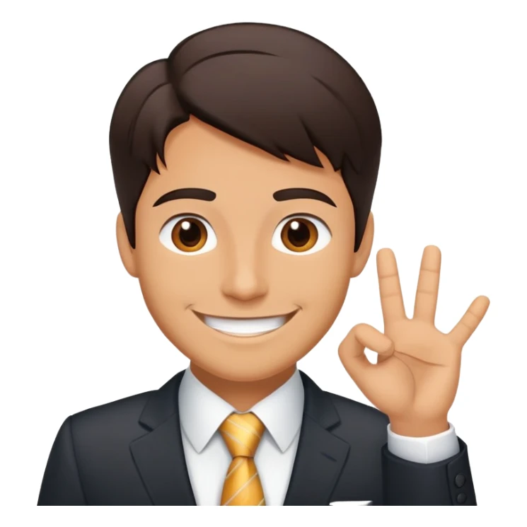 Happy customer testimonial with five star rating and success quote sticker