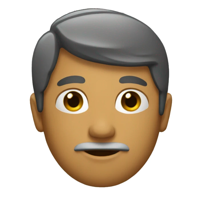 a man with note sticker