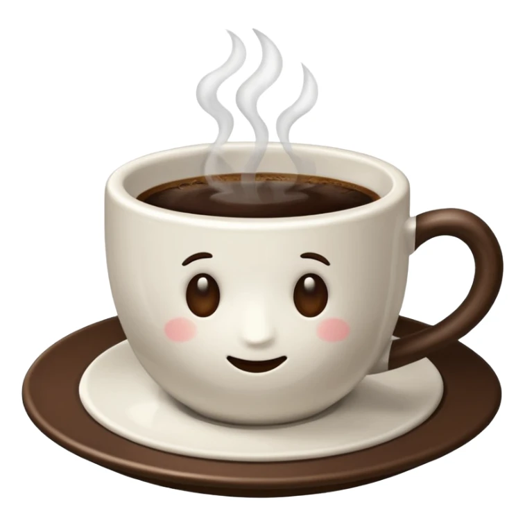 cup of coffee on a saucer sticker