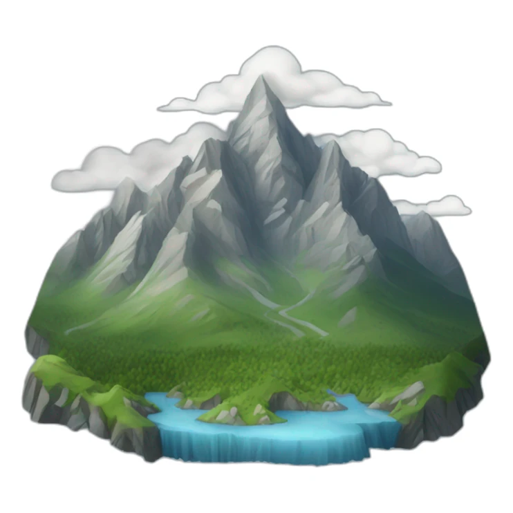 Mountains of Altay sticker
