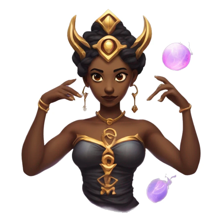 "Technomancy is the use of magic or mystical powers to control and manipulate technology” + "It's kind of like cyberpunk magic or how in some games, characters hack into systems using magic." 🖥️⚡🧙‍♂️ Make a ancient vampire technomancy goddess sticker