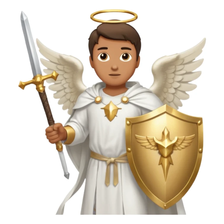 - 🛡️ Shield – symbolizing protection
- ⚔️ Sword – representing spiritual warfare
- 👼 Angel – the heavenly messenger
- ✨ Sparkles – highlighting his glory sticker