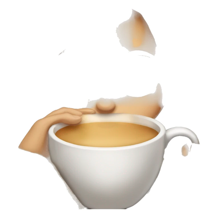 Brunette girl inside a blanket sipping coffee eyes closed sticker