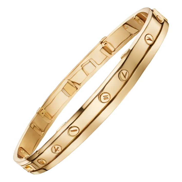 cartier love bracelet gold sticker