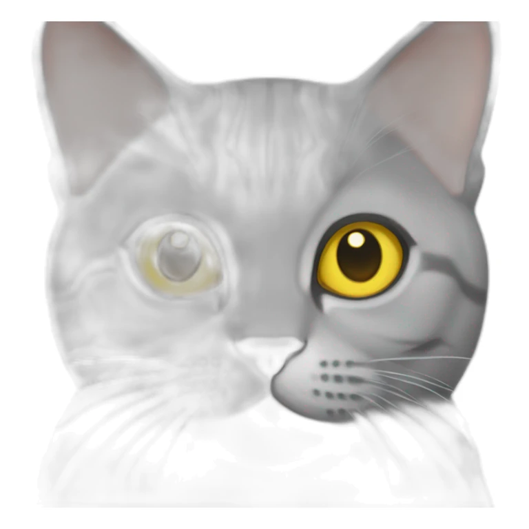 british short hair cat with yellow eyes thumb sticker