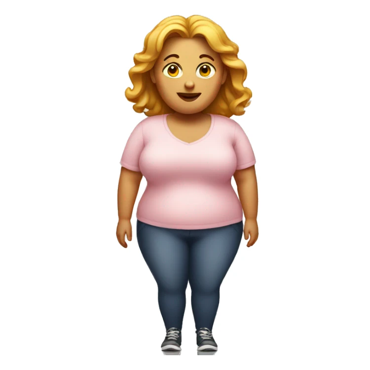 Obese woman rich sticker