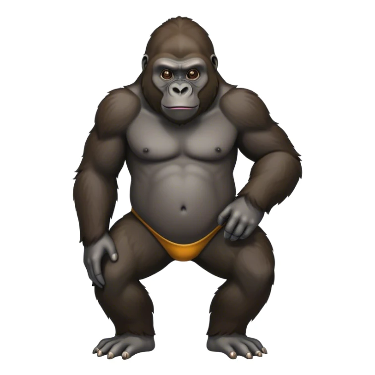 Gorilla with no legs  sticker