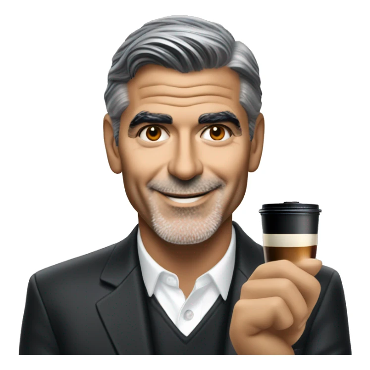 George clooney selling Nespresso Machines sticker