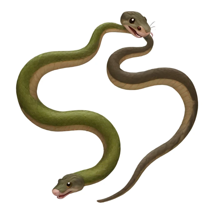 A hybrid of a snake and a rat sticker